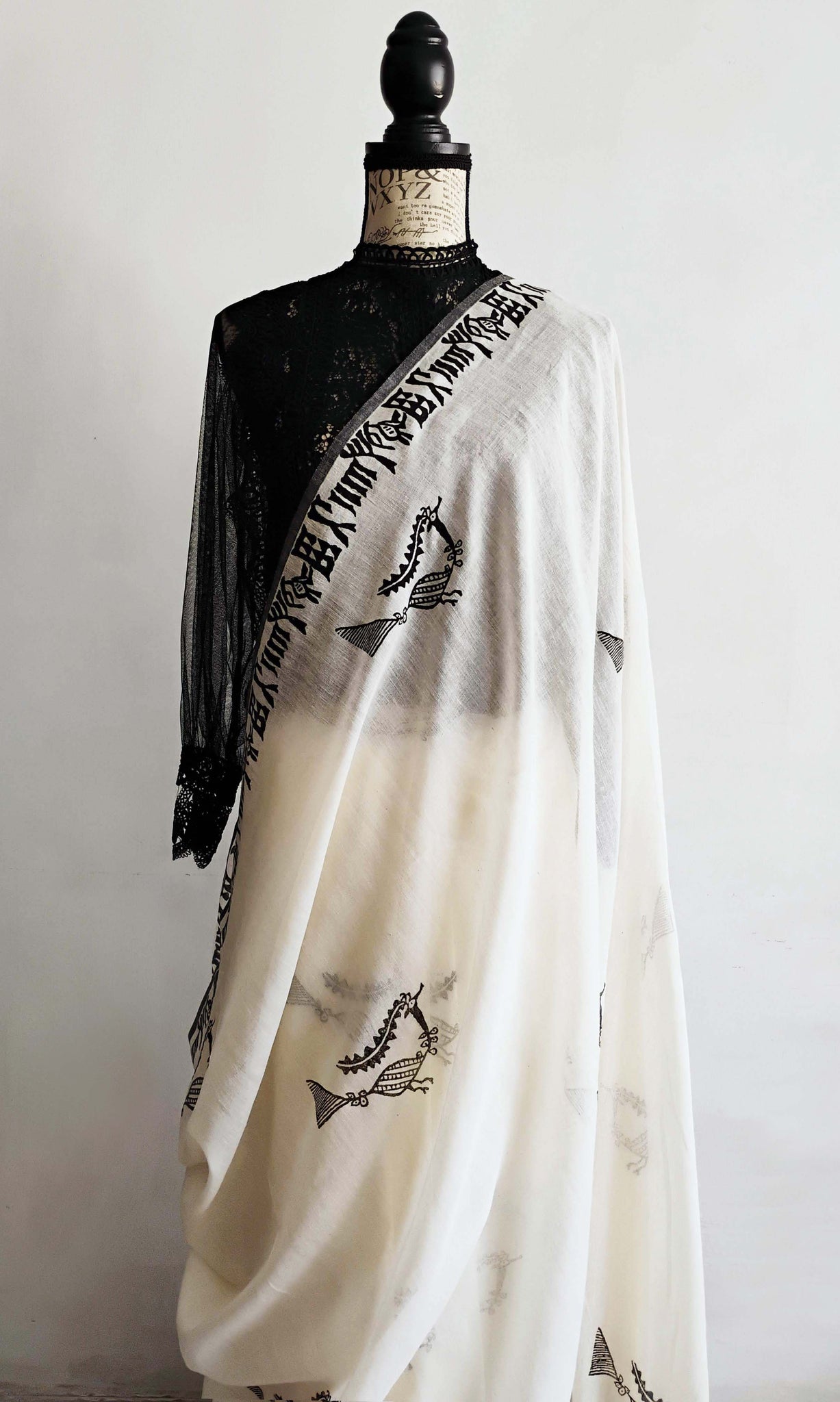 y24 Harappa Hand Block Printed Sari | Soft Cotton | Ready To Ship
