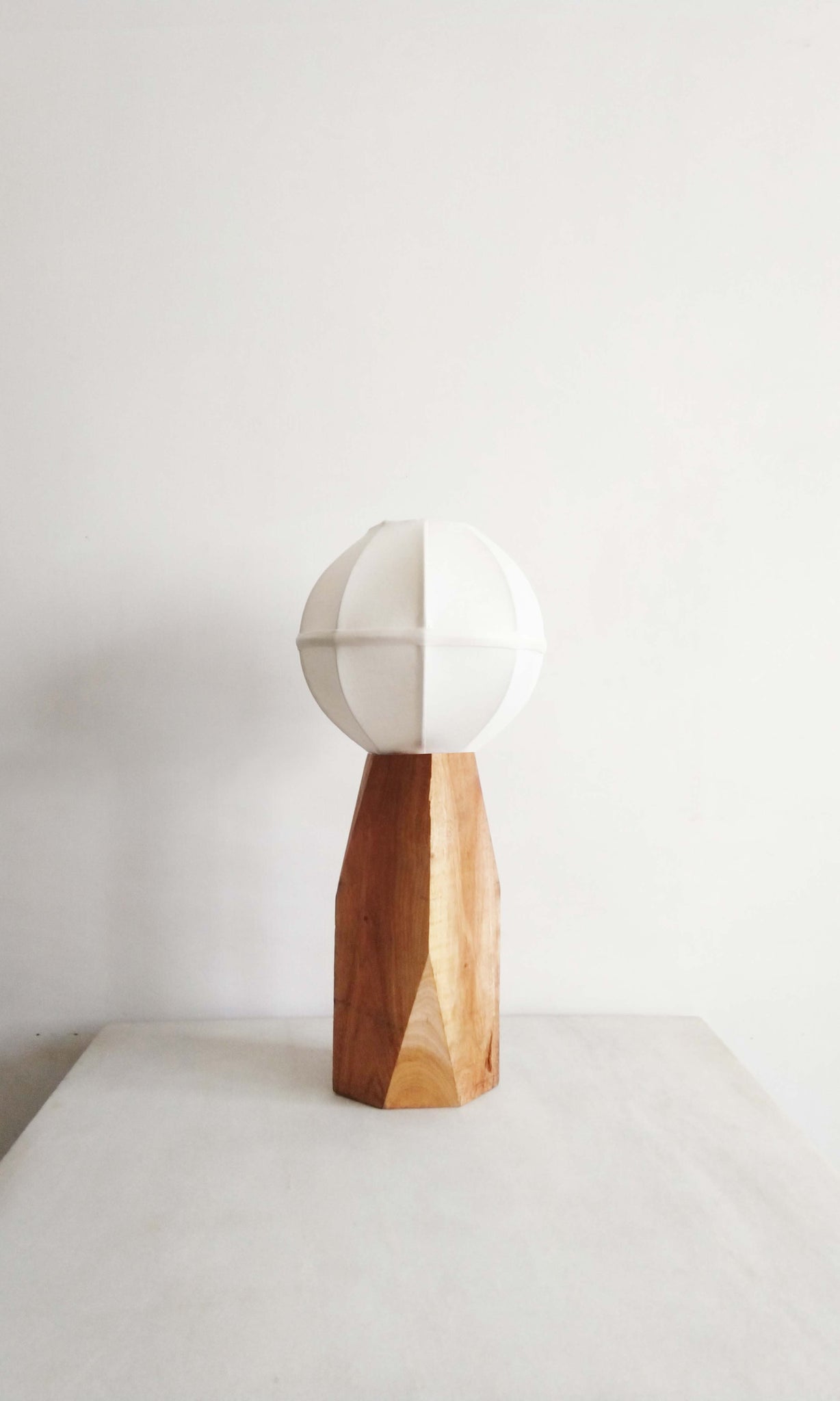 b26 Table Lamp | Mahogany Wood & Cotton