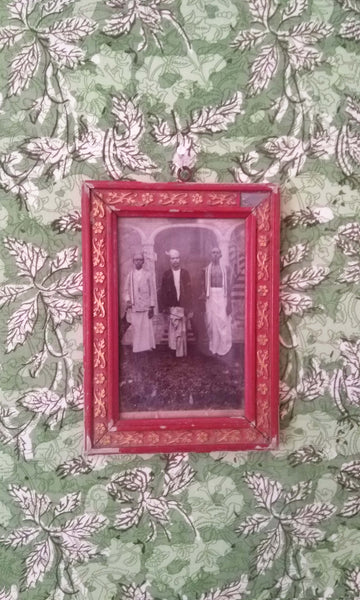 x66 Relic Photograph Retained In Weathered Frame | From An Old House In Tamilnadu