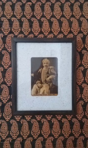 y78 Relic Photograph | Sir Bhopal Singh Bahadur Of Udaipur | Framed