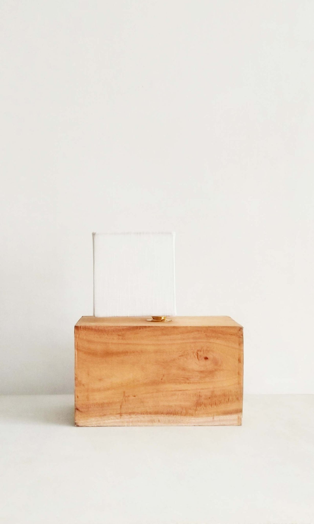 v11 Table Lamp | Mahogany Wood & Cotton