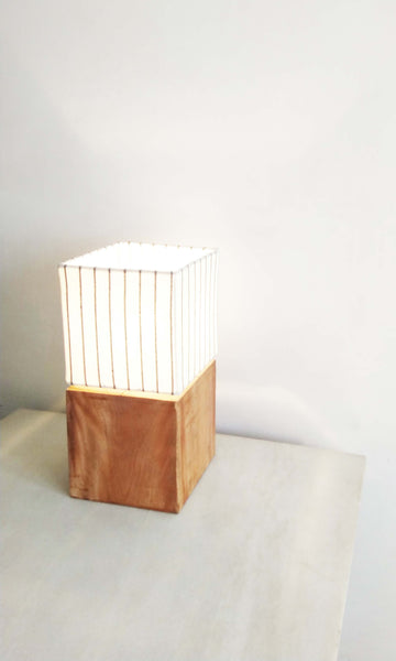 b16 Lamp | Mahogany Wood & Cotton | Price On Request