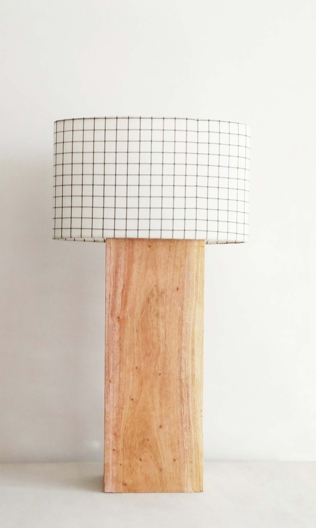 b20 Table Lamp | Mahogany Wood & Cotton