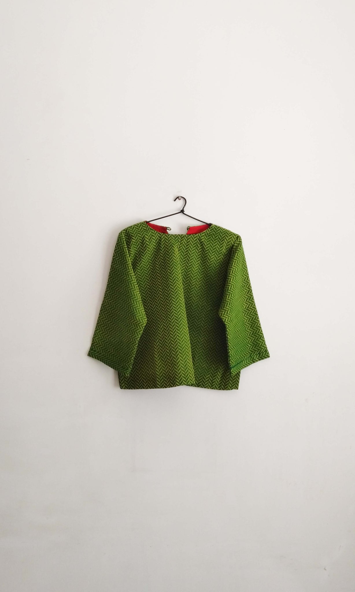 u82 Hand Woven Soft Cotton Blouse | Relaxed Fit | Free Size | Ready To Ship