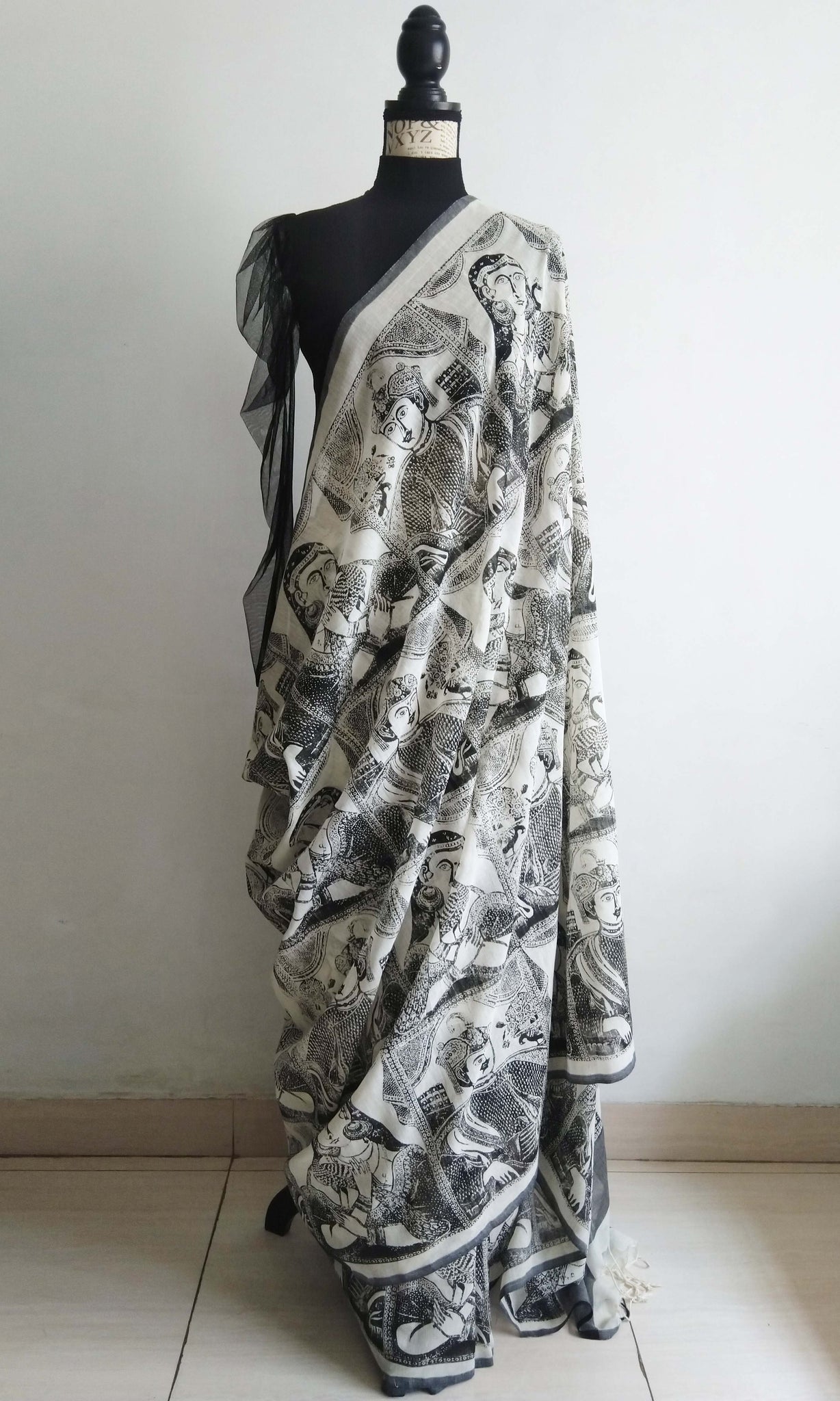 e22 Raja Rani Sari I Hand Woven & Screen Printed Soft Cotton | Ready To Ship