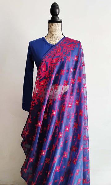 y40 Meena Buti Fine Jacquard Sari I Soft Silk-By-Cotton | Ready To Ship