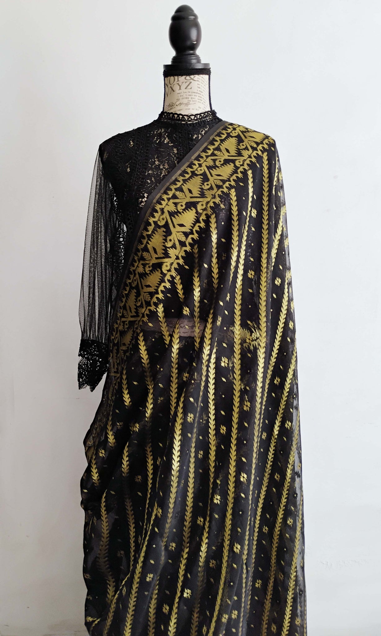 y66 Meena Buti Fine Jacquard Sari I Soft Silk-By-Cotton | Ready To Ship