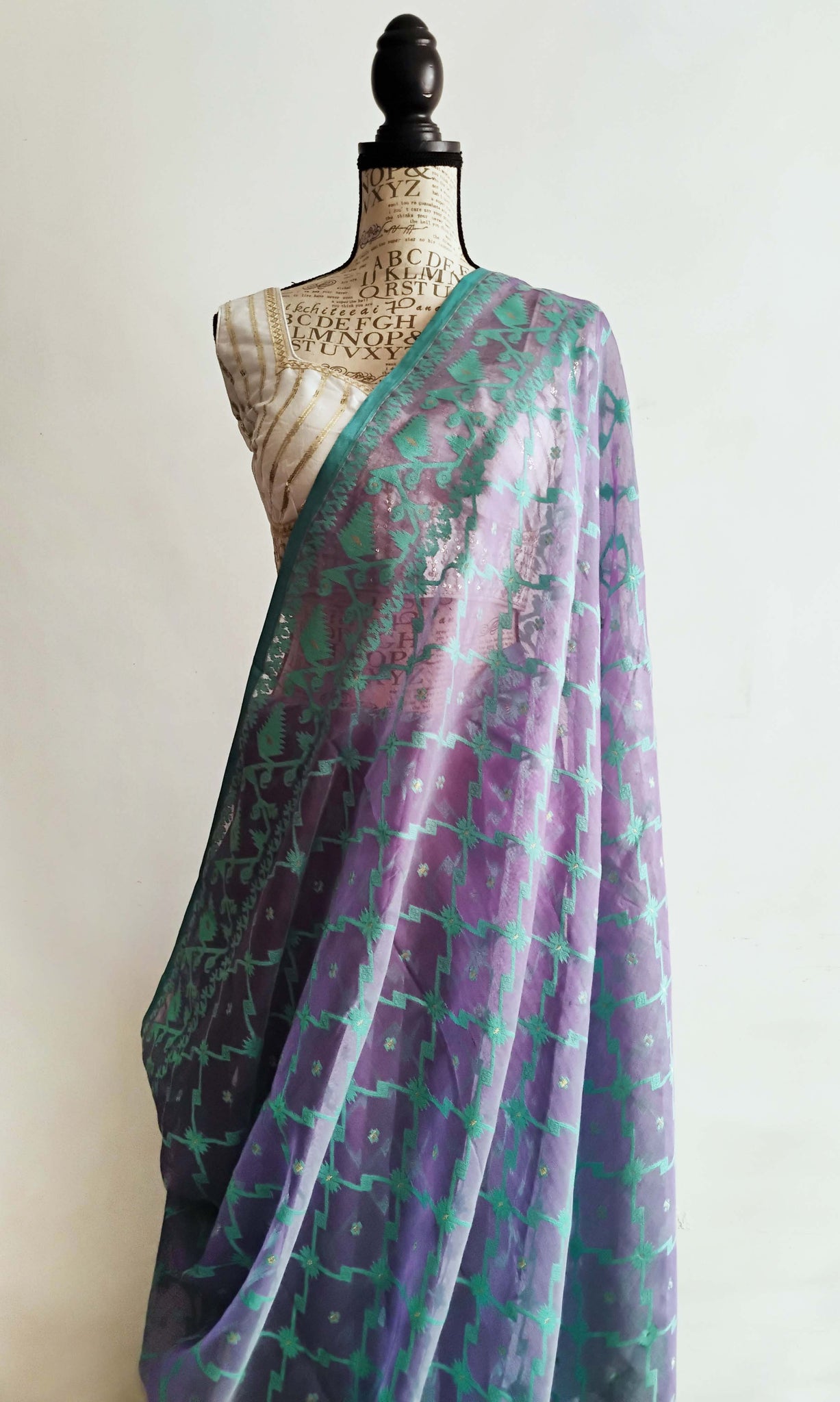 y06 Meena Buti Fine Jacquard Sari I Soft Silk-By-Cotton | Ready To Ship