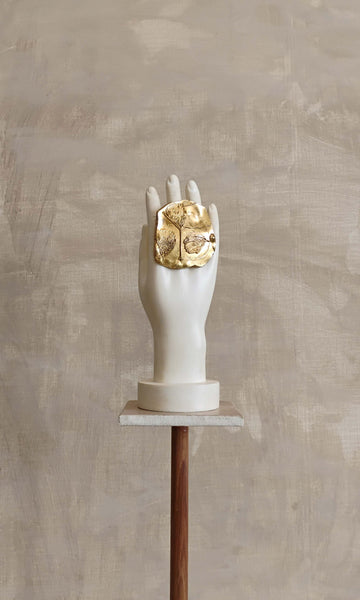 a39 Fossil Sculpture Ring | Sea Lily | Free Size | Ready To Ship