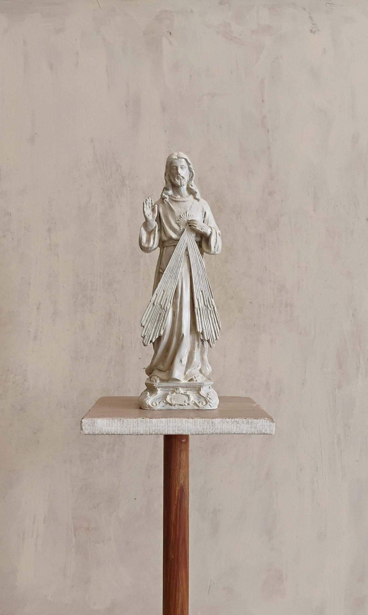 a47 Artisan Crafted Christianity Idol | Divine Mercy | Ready To Ship
