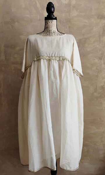 a51 Flared Kurta | Soft Cotton Mulmul With Mirror Detailing | Soft Cotton Mulmul Lining | Sizes : Small, Medium & Large | Click To Find Size Chart | Ready To Ship