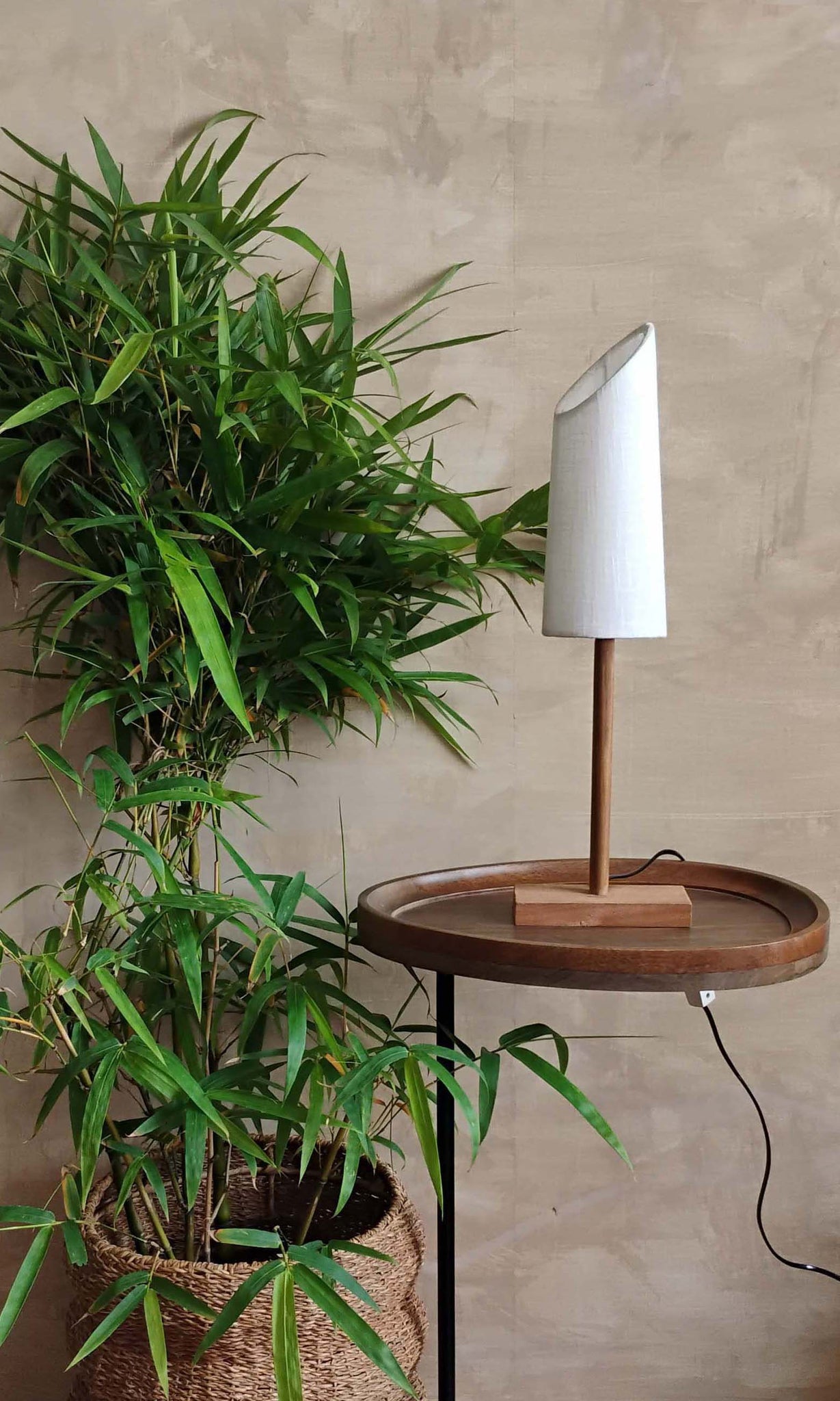 v18 Table Lamp | Kapor Wood & Cotton
