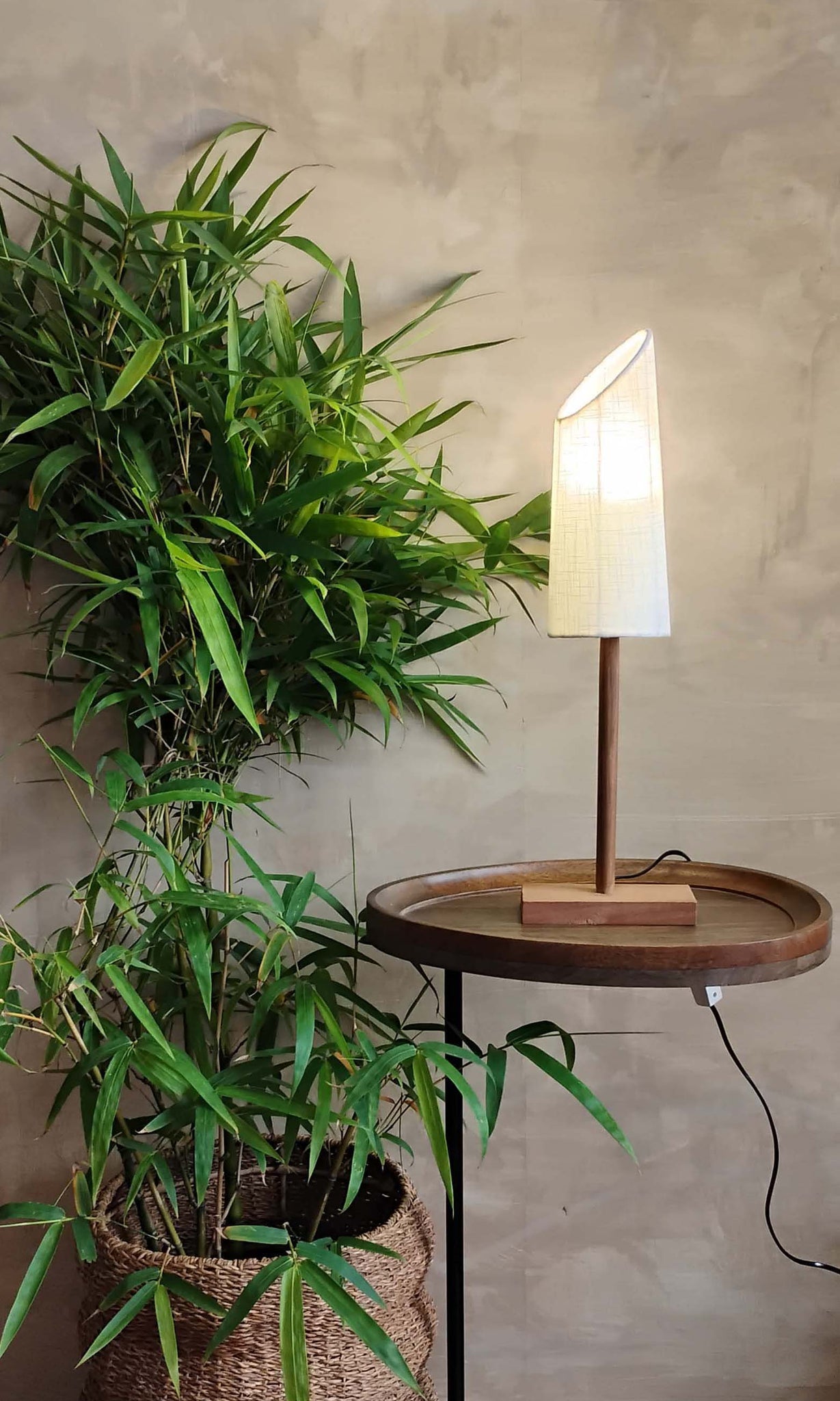 v18 Table Lamp | Kapor Wood & Cotton