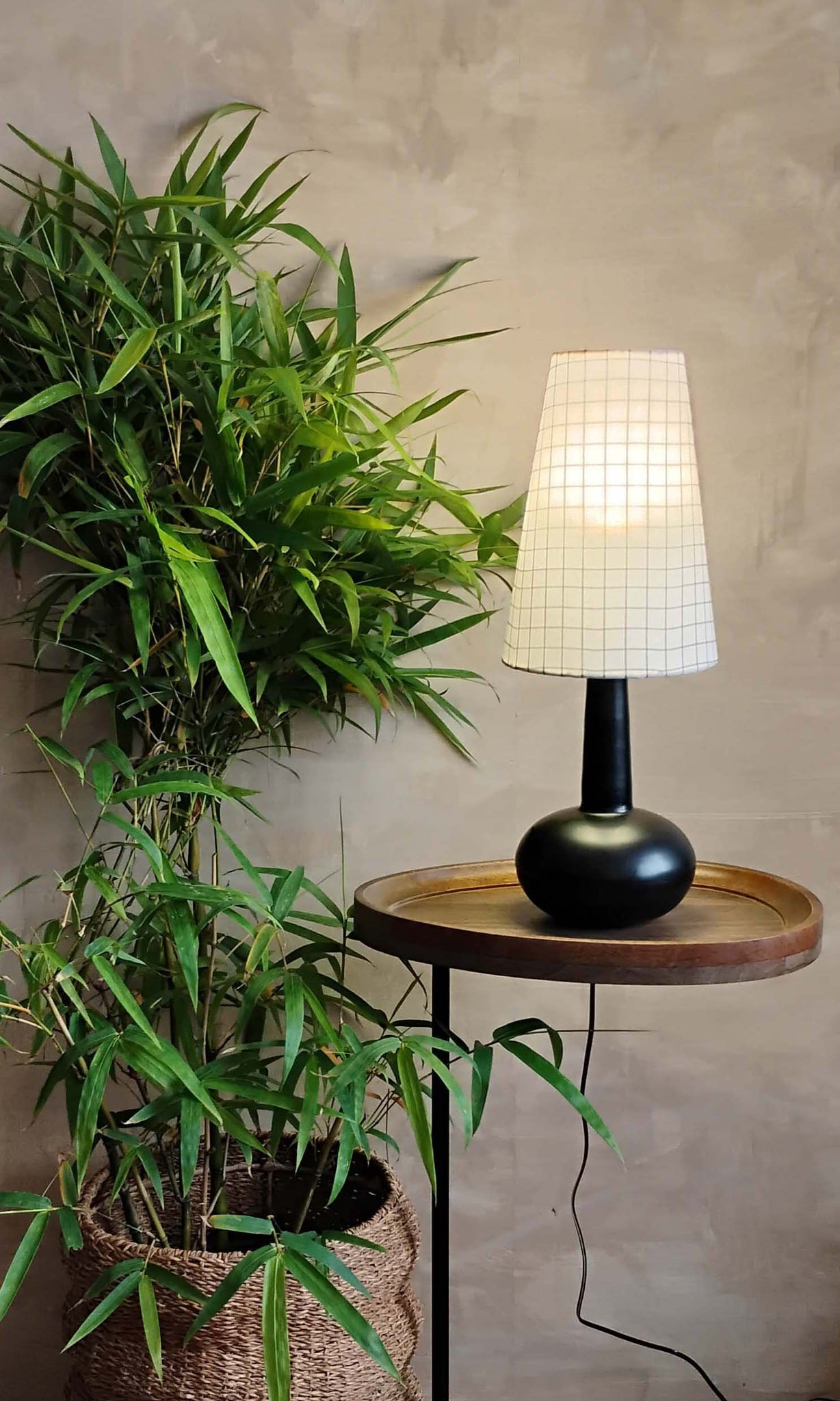 v32 Table Lamp | Metal Alloy & Cotton