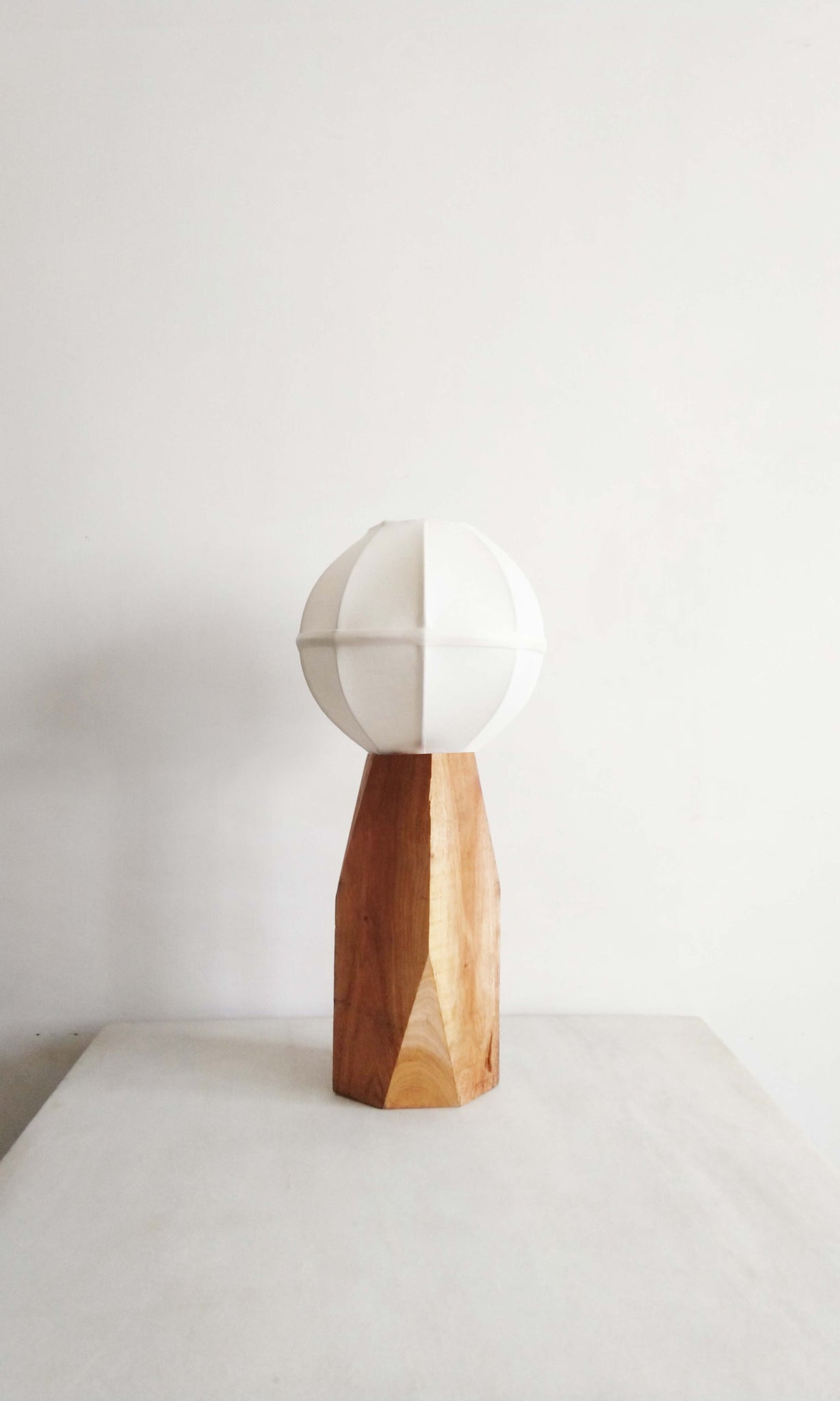 v26 Table Lamp | Mahogany Wood & Cotton