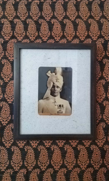x34 Relic Photograph | Hamidullah Of Bhopal | Framed