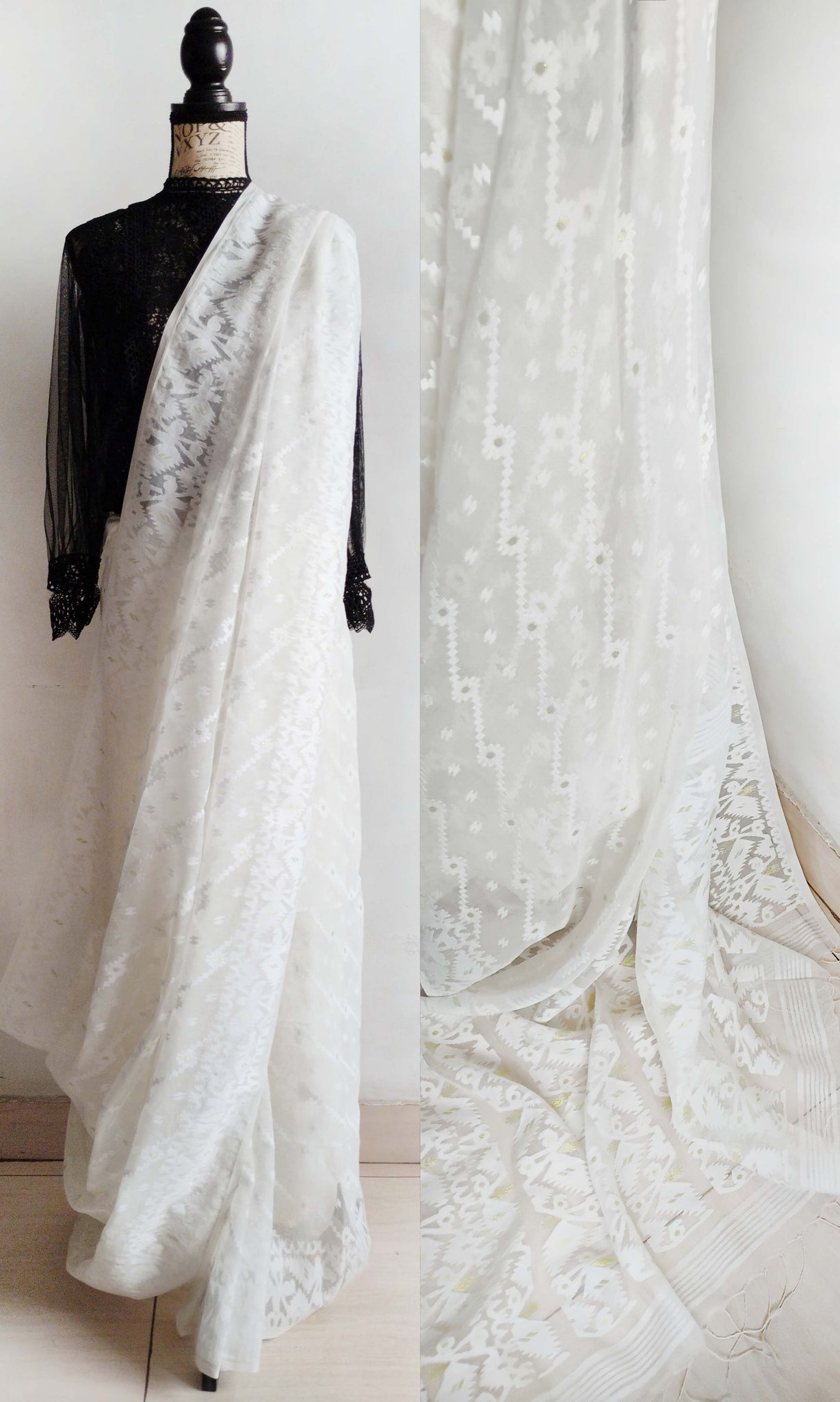 y54 Meena Buti Fine Jacquard Sari I Soft Silk-By-Cotton | Ready To Ship