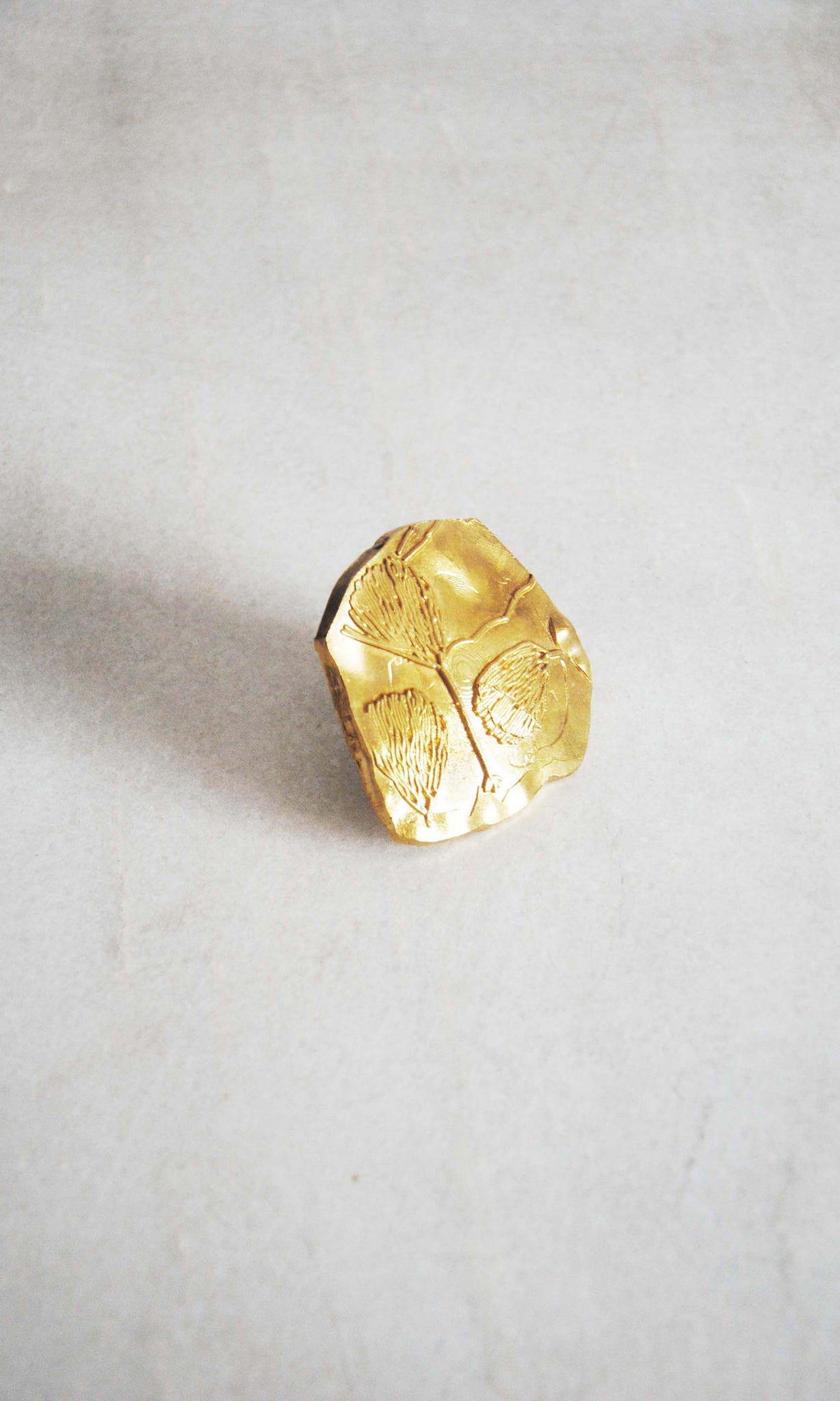 b53 Sea Lily Paleon Ring | Alloy Of Brass, Copper & Silver | Non-Tarnishing | Adjustable Free Size | Ready To Ship