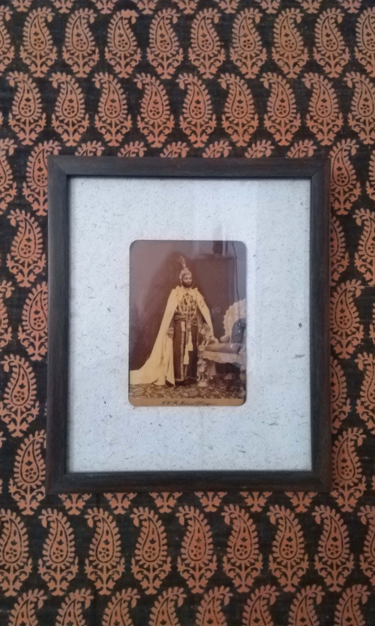 y56 Relic Photograph | Maharana Of Udaipur | Framed