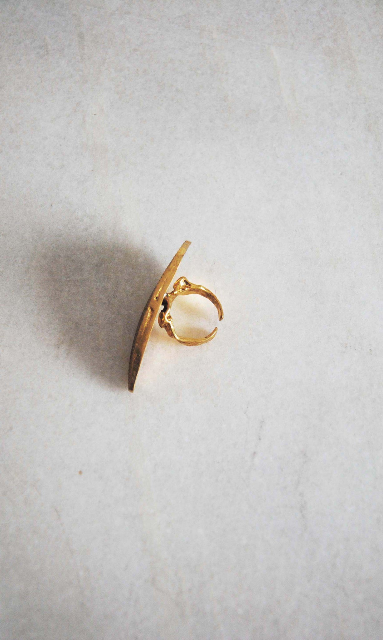 b50 Connulariid Paleon Ring | Alloy Of Brass, Copper & Silver | Non-Tarnishing | Adjustable Free Size | Ready To Ship