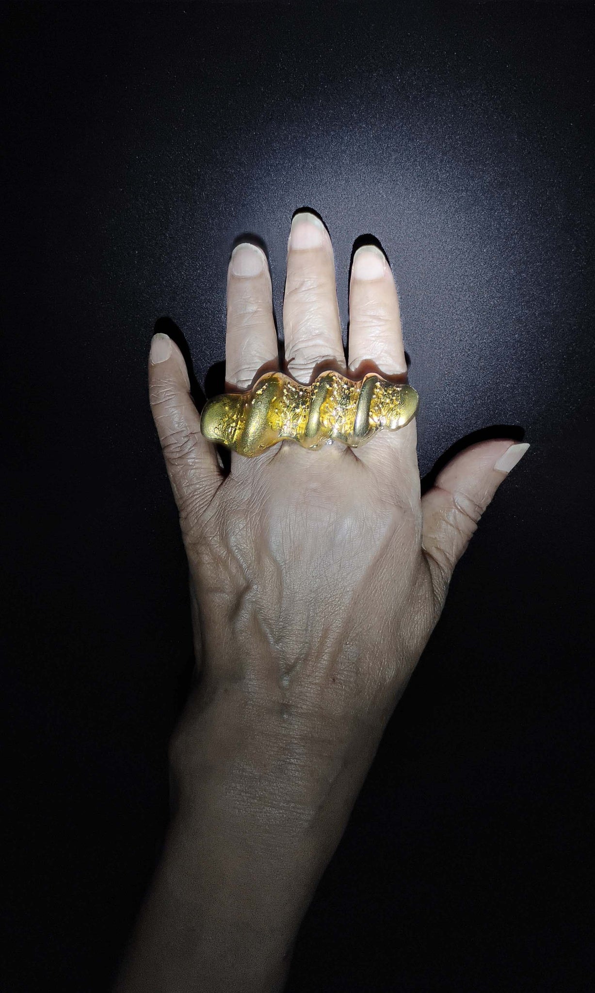 b52 Bezoar Paleon Ring | Alloy Of Brass, Copper & Silver | Non-Tarnishing | Adjustable Free Size | Ready To Ship