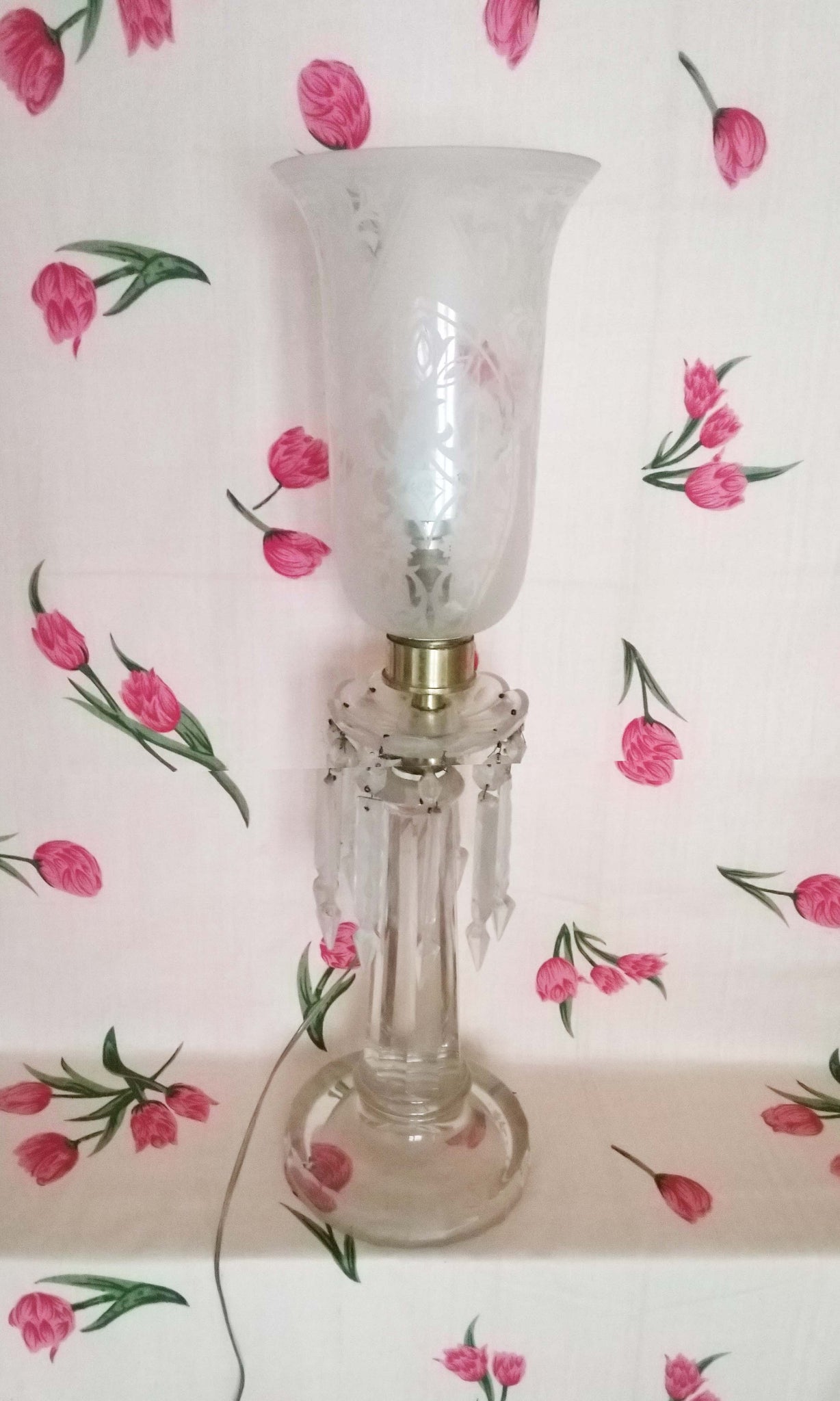 x22 Archaic Crystal Glass Lamp