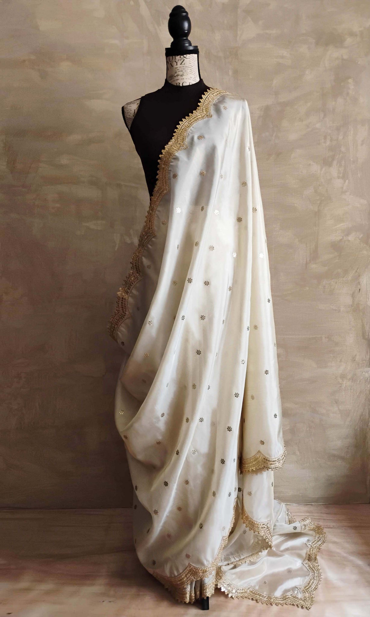 a26 Selah Sari I Soft Tissue With Gota Patti Work & Border | Ready To Ship