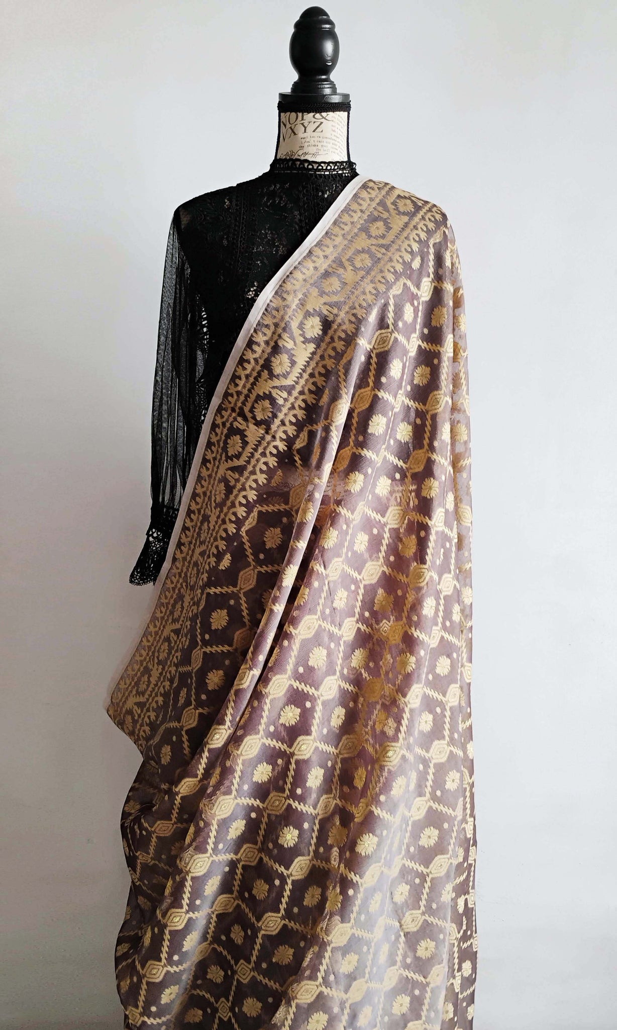 y64 Meena Buti Fine Jacquard Sari I Soft Silk-By-Cotton | Ready To Ship