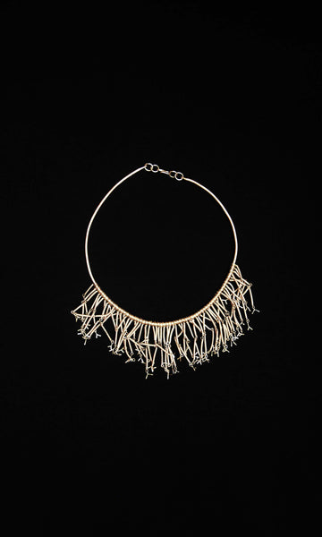 x10 Bonda Neckpiece | Costume Jewellery | Alloy Of Silver & Nickel | Rustic Finish | Ready To Ship