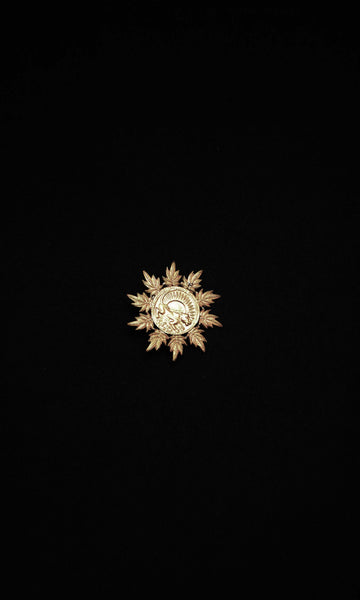 x50 Holva Brooch | Costume Jewellery | Alloy Of Silver & Nickel | Rustic Finish | Ready To Ship