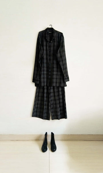 c32 Long Shirt + Culottes | Hand Woven Cotton | For Women & Men | Sizes : Small, Medium & Large | Click To Find Size Chart | Ready To Ship