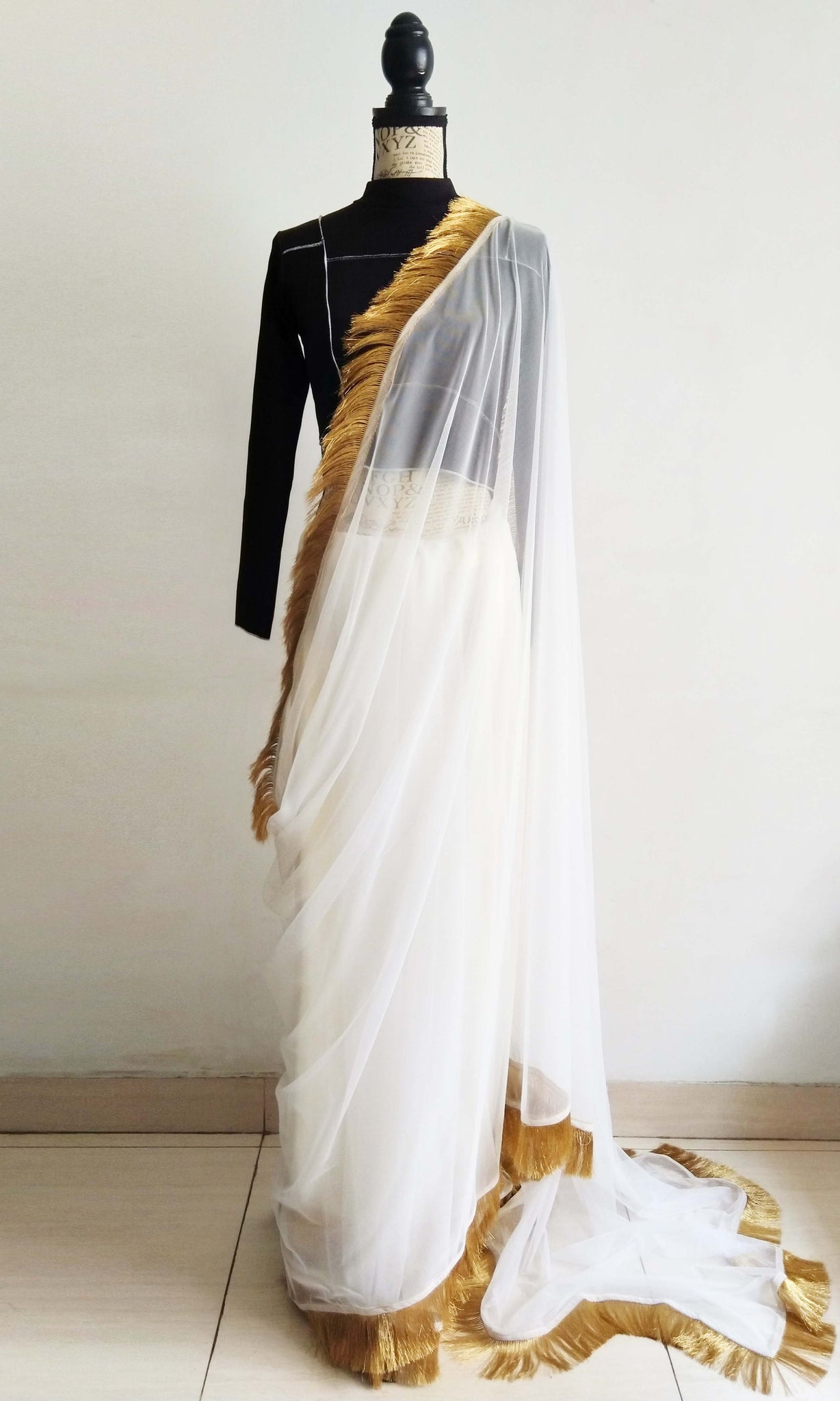 t78 Jubilation Tulle Sari | Soft Tulle With Detailing