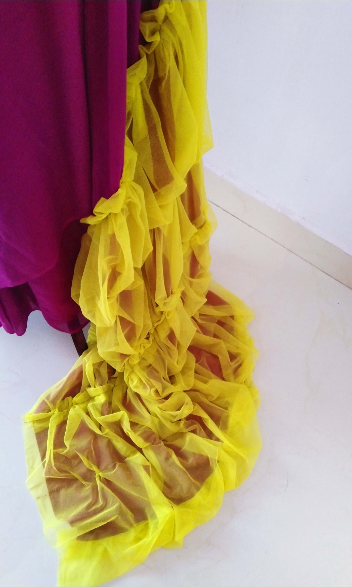 e78 Puckered Sari | Soft Tulle On Fine Count Soft Cotton