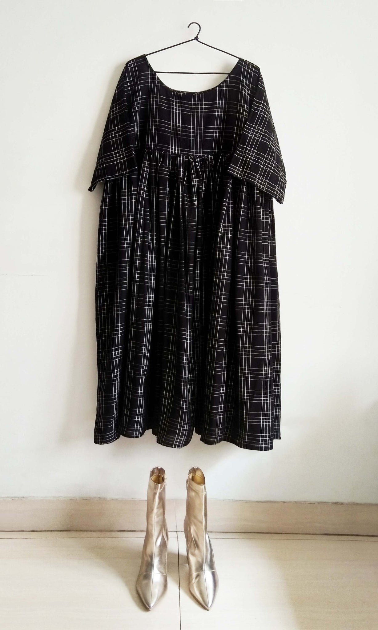 c85 Flare Dress | Hand Woven Cotton | Free Size ( Fits Sizes Small To Large ) | Ready To Ship